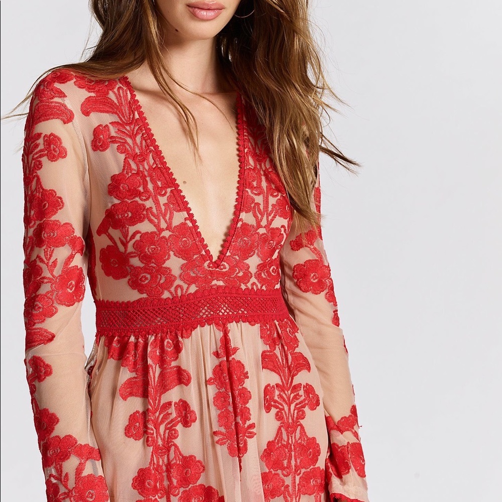 stunning embroidered dress